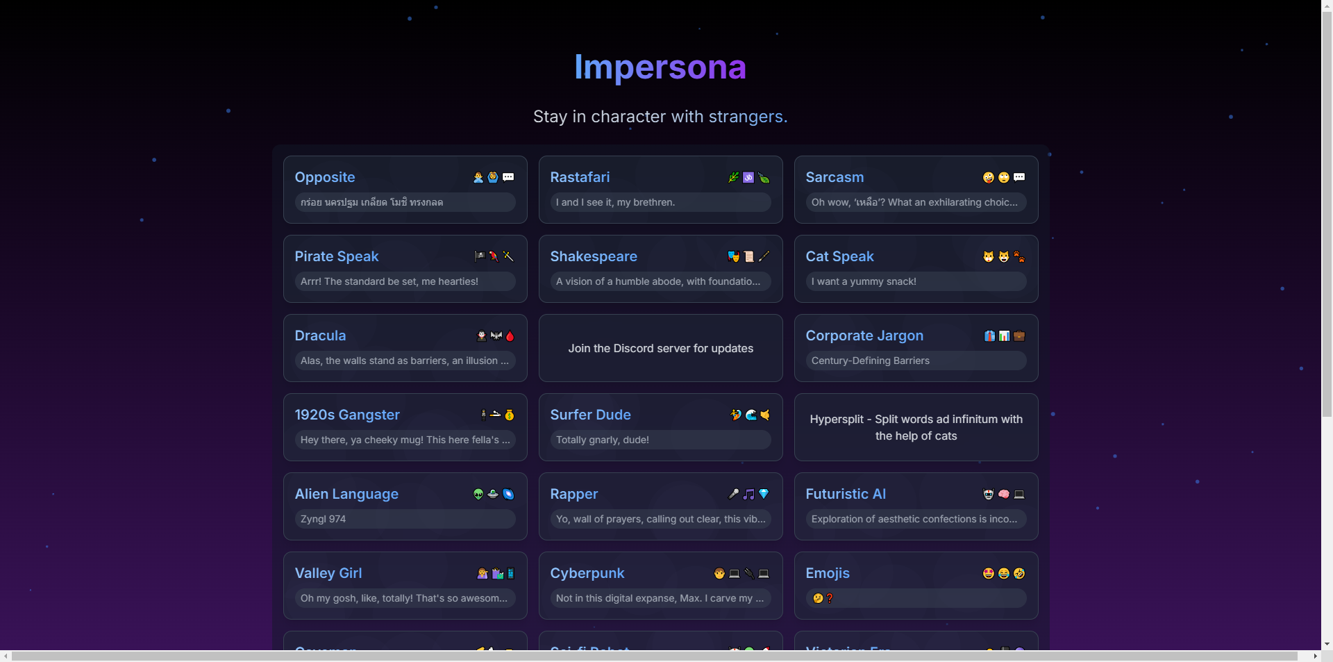 Impersonate Your Favorite Characters with Impersona: AI Chatbot Simulation